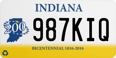 IN license plate 987KIQ