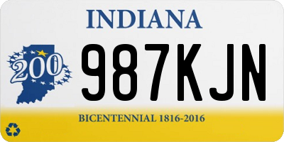 IN license plate 987KJN