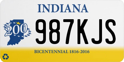 IN license plate 987KJS