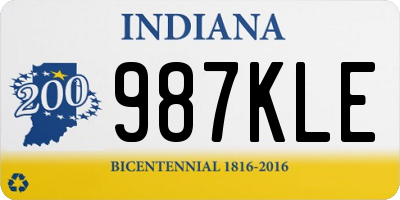IN license plate 987KLE