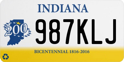 IN license plate 987KLJ