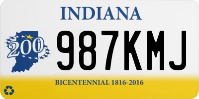 IN license plate 987KMJ