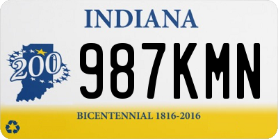 IN license plate 987KMN