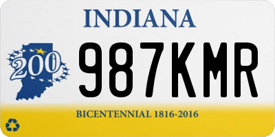 IN license plate 987KMR