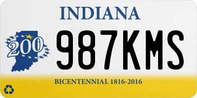 IN license plate 987KMS