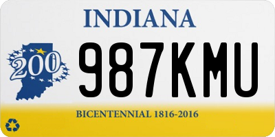 IN license plate 987KMU