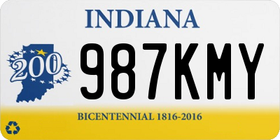 IN license plate 987KMY