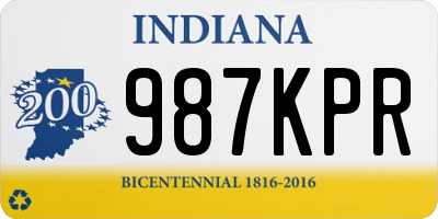 IN license plate 987KPR