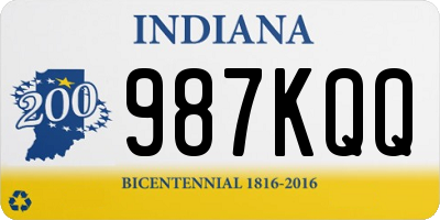 IN license plate 987KQQ