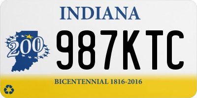 IN license plate 987KTC