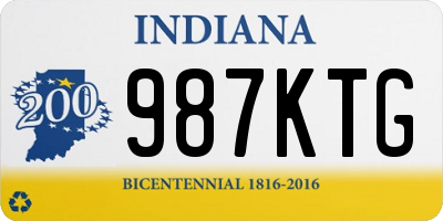 IN license plate 987KTG