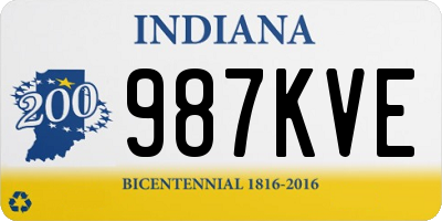 IN license plate 987KVE