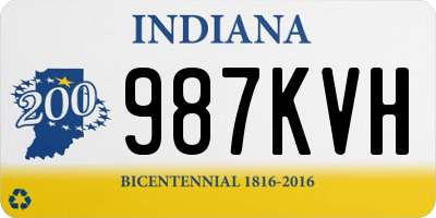 IN license plate 987KVH