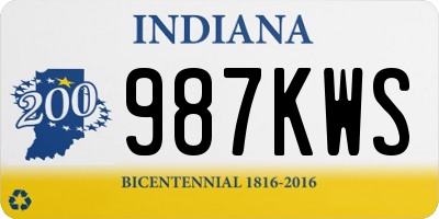 IN license plate 987KWS