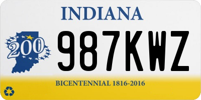 IN license plate 987KWZ