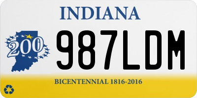 IN license plate 987LDM