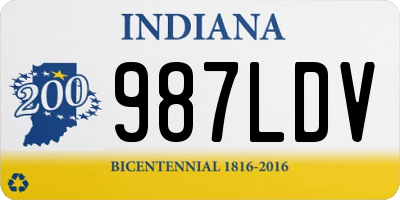 IN license plate 987LDV