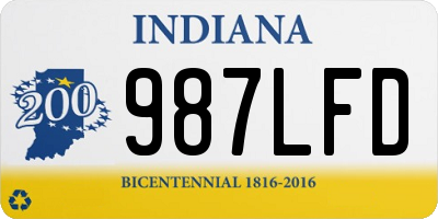 IN license plate 987LFD