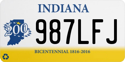 IN license plate 987LFJ