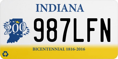 IN license plate 987LFN