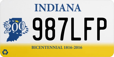 IN license plate 987LFP