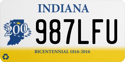 IN license plate 987LFU