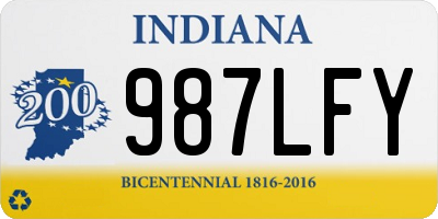 IN license plate 987LFY