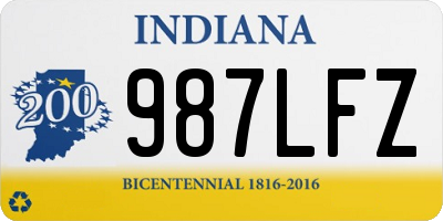 IN license plate 987LFZ