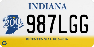 IN license plate 987LGG