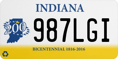 IN license plate 987LGI