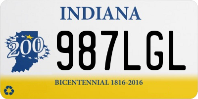 IN license plate 987LGL