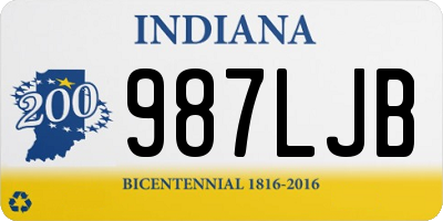 IN license plate 987LJB