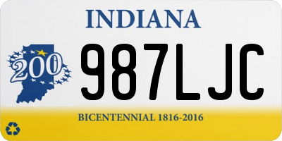 IN license plate 987LJC