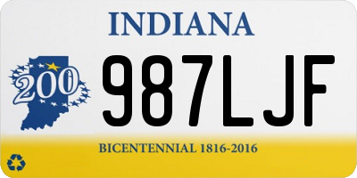 IN license plate 987LJF