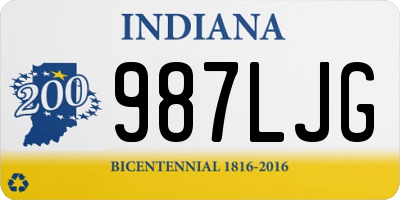 IN license plate 987LJG