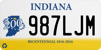 IN license plate 987LJM