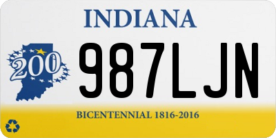 IN license plate 987LJN