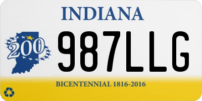 IN license plate 987LLG