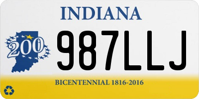 IN license plate 987LLJ