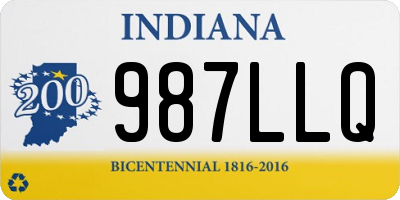 IN license plate 987LLQ