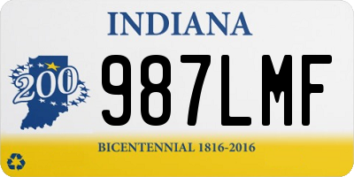 IN license plate 987LMF