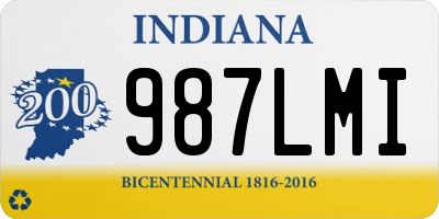 IN license plate 987LMI