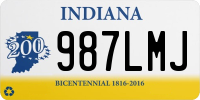 IN license plate 987LMJ