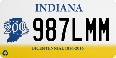 IN license plate 987LMM