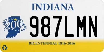 IN license plate 987LMN