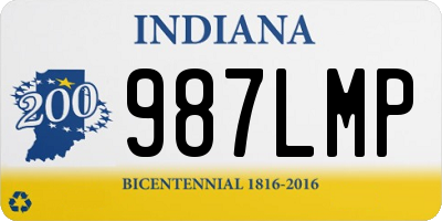 IN license plate 987LMP