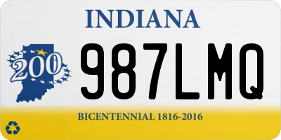 IN license plate 987LMQ