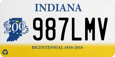 IN license plate 987LMV