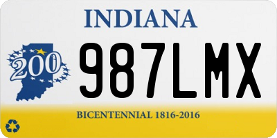 IN license plate 987LMX