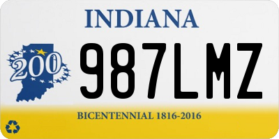 IN license plate 987LMZ